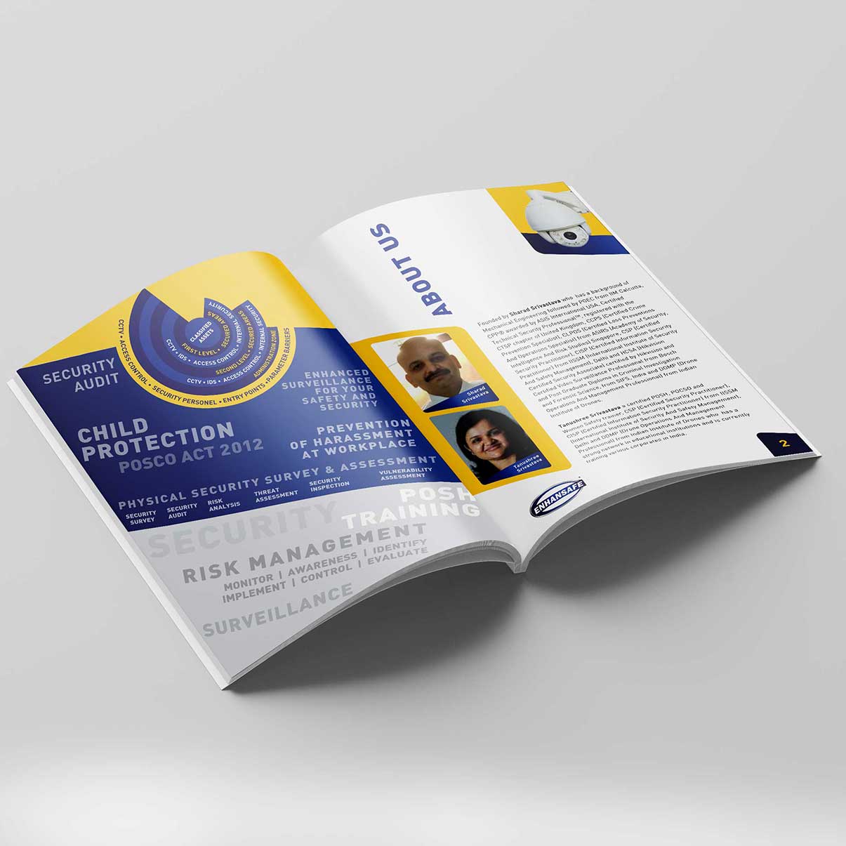 Brochure design for Enhansafe