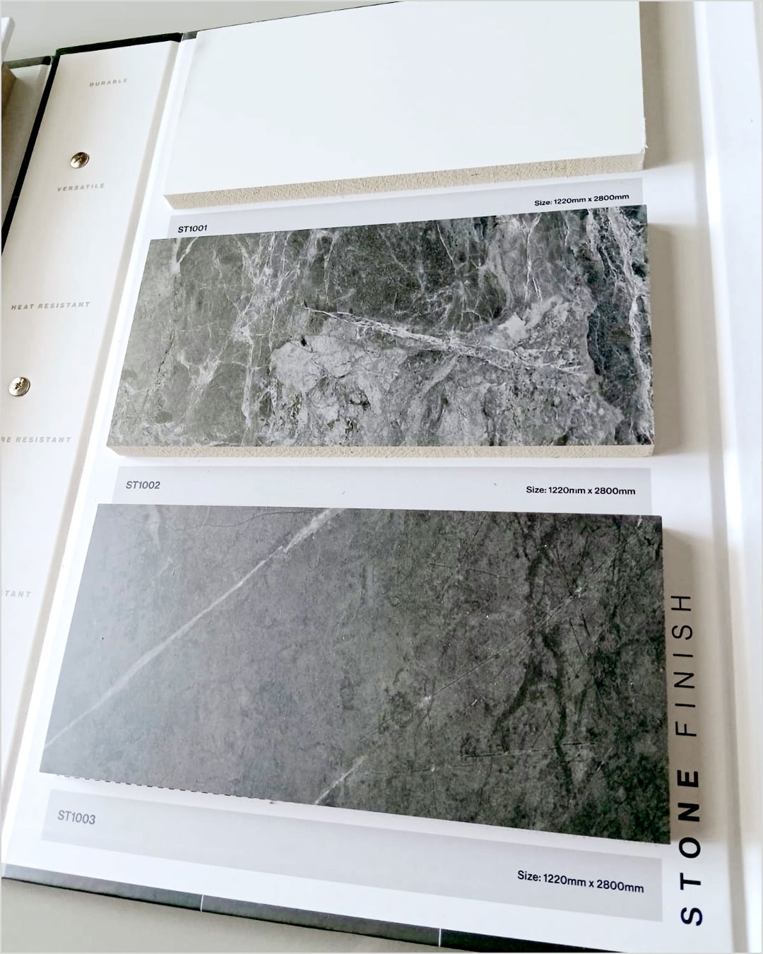 Catalog design for Finesse - a wall panels brand