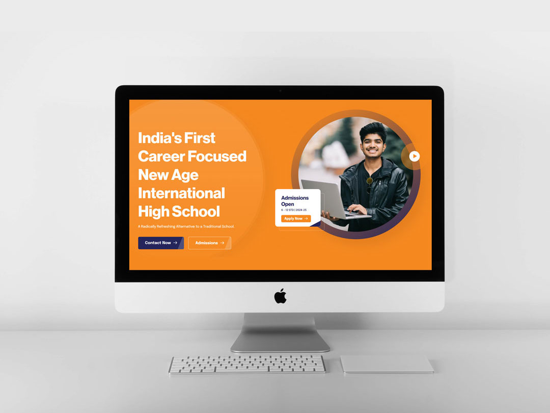 Website design for GoSchool - A New Age International School