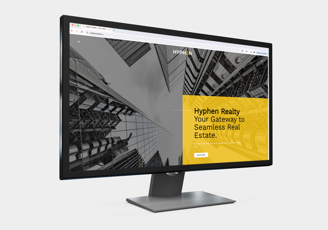 Website design and development for Design for Real Estate Brand in Pune Hyphen Realty