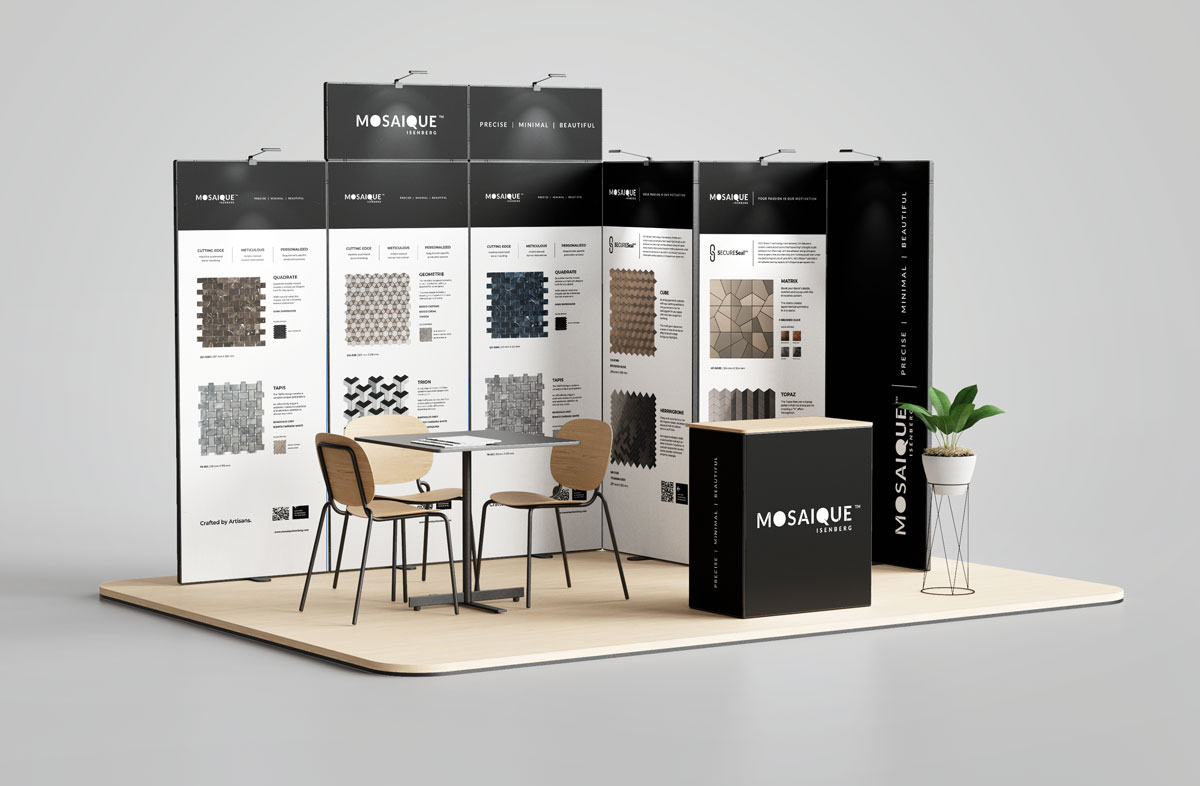 Exhibition design for Mosaique