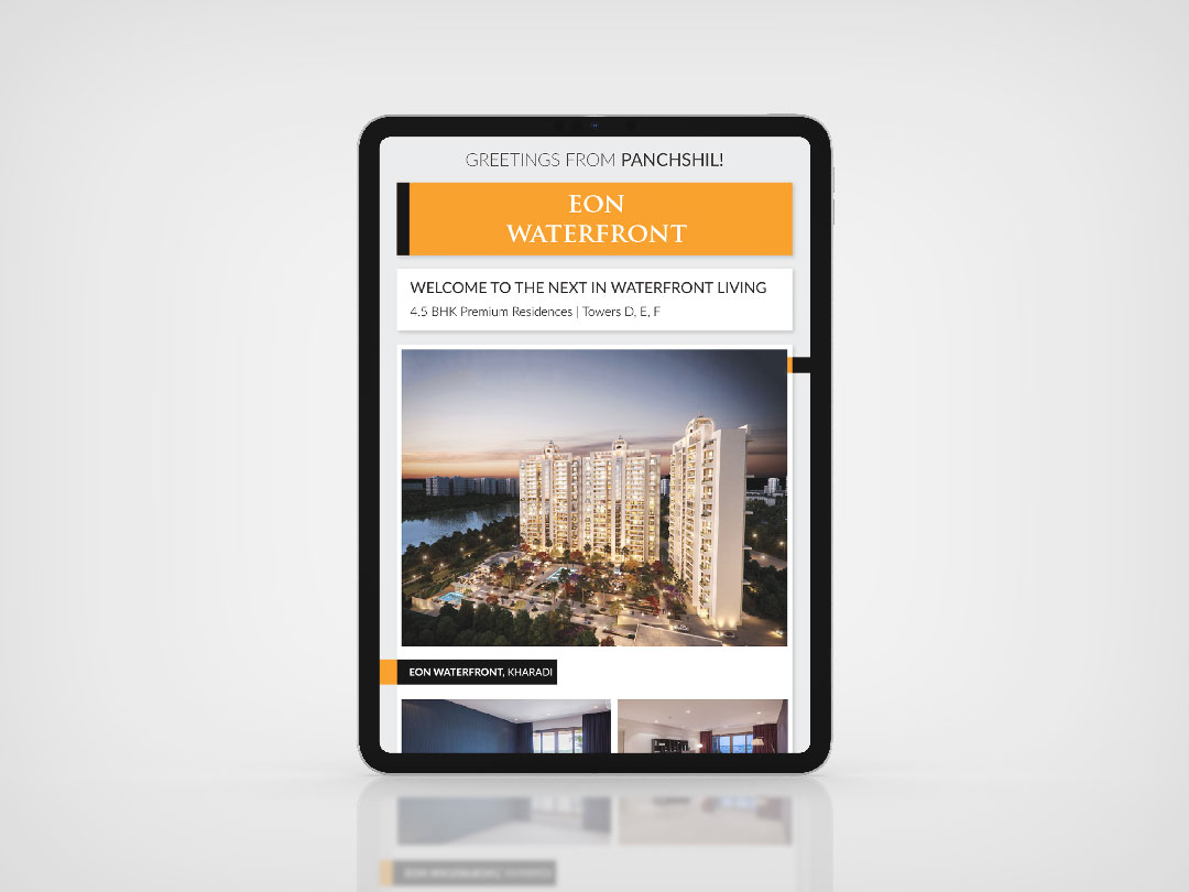 Emailer for Panchshil Eon Waterfront