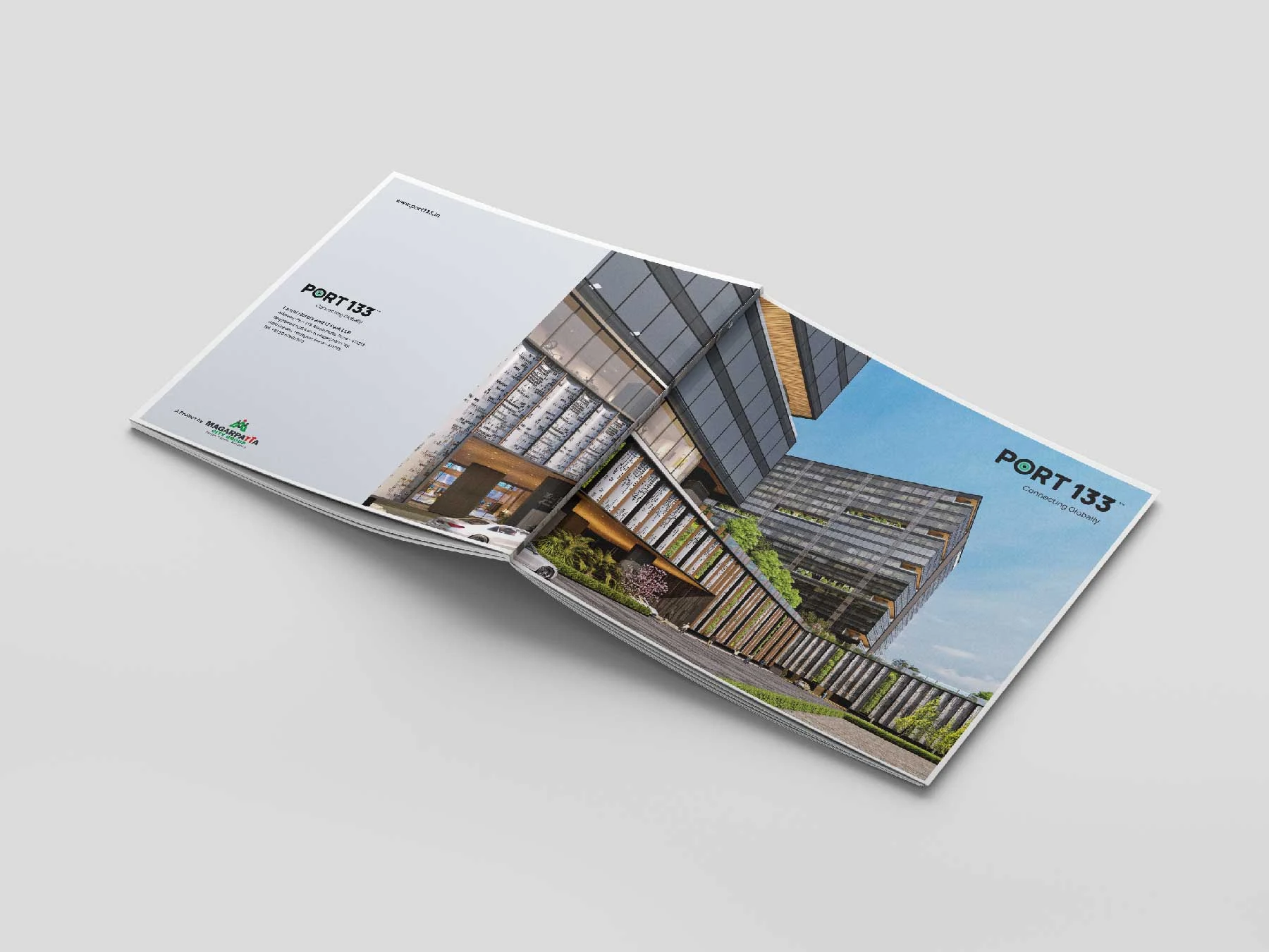 Brochure Architecture Spread for PORT 133