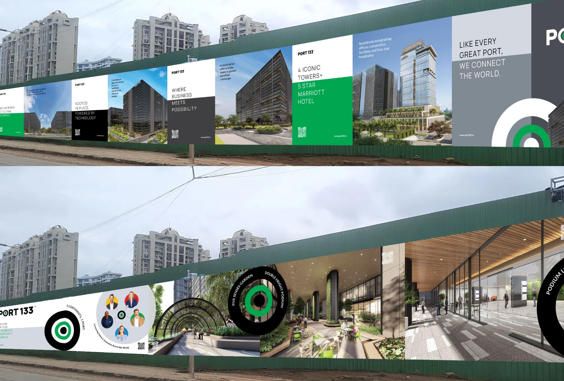 Site Hoarding and Environmental Graphics for PORT 133